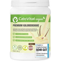 Produktbild von CaloVital Vegan Kalorien Shake Vanille hochkalorische Trinknahrung Pulver 500g glutenfrei