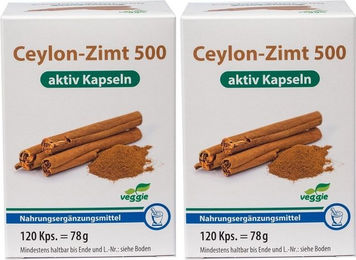 Canea Pharma Ceylon-Zimt 500 aktiv Kapseln 120 Stück – Bild 1 von 1