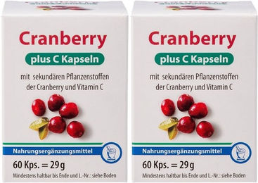 Canea Pharma Cranberry Plus C mit Ascorbinsäure Kapseln 60 Stück – Bild 1 von 1