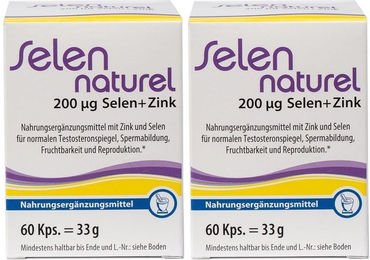 Canea Pharma Selen naturel mit Zink Gluconat Kapseln 200 µg für Erwachsene 120 Stück – Bild 1 von 1