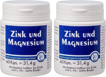 Canea Pharma Zink und Magnesium Kapseln mit Zinkoxid und Magnesiumgluconat 180 Kapseln – Bild 1 von 1