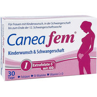 Produktbild von Caneafem 1 Extrafolate-S + Jod Kapseln für Schwangere und Stillende laktosefrei und glutenfrei