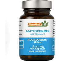 Produktbild von CANITATM Lactoferrin 200mg mit 80mg Vitamin C Kapseln vegan laktosefrei und glutenfrei