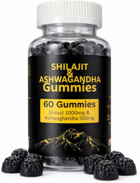 CANITATM Shilajit und Ashwagandha Gummies mit 1000 mg Shilajit und 500 mg Ashwagandha 60 Stück – Bild 1 von 1