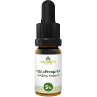 Produktbild von Cannalin Bio Schlaftropfen mit CBN und Melatonin 5%