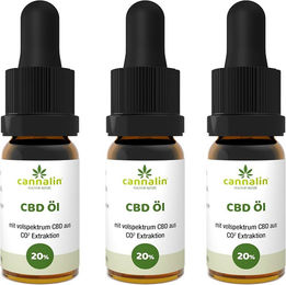 Cannalin CBD Öl Vollspektrum 20% Bio Tropfen 3er Pack – Bild 1 von 1