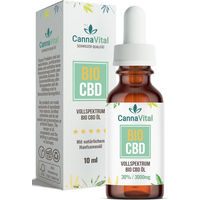 Produktbild von CannaVital CBD Öl Bio Vollspektrum 30% mit Cannabidiol 10 ml Tropfen