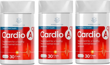 Cardio A+ Vitamin-Kombination mit Ubiquinon, Astaxanthin, Vitamin C, Thiamin, Vitamin B6 und Vitamin E in Kapseln – Bild 1 von 1