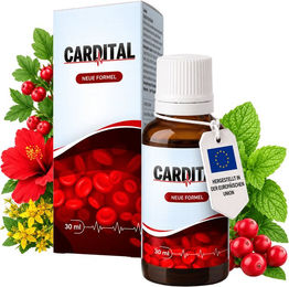 Cardital Tropfen mit Weißdorn, L-Arginin, L-Carnitin, Taurin und B-Vitaminen, 30 ml – Bild 1 von 3