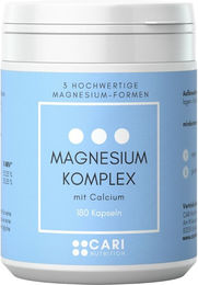 CARI Nutrition Magnesium Komplex 180 Kapseln vegan glutenfrei laktosefrei für Sportler sowie Schwangere und Stillende – Bild 1 von 1
