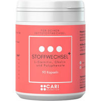 Produktbild von CARI Nutrition Stoffwechsel+ Kapseln mit L-Carnitin und Cholin vegan ohne Zusatzstoffe 60 Stück