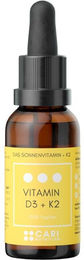 CARI Nutrition Vitamin D3 + K2 Tropfen für Frauen, 1000 I.E., 1020 Tropfen – Bild 1 von 4