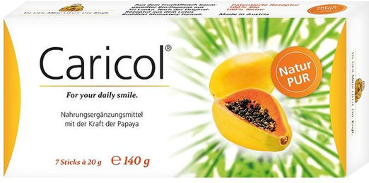 Caricol Sticks mit Papain Bio zuckerfrei ohne Zusatzstoffe – Bild 1 von 1