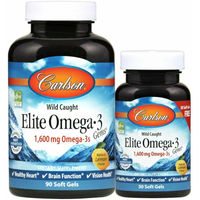 Produktbild von Carlson Laboratories Elite Omega-3 Kapseln Zitrone 1600 mg 120 Kapseln