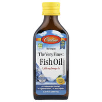Produktbild von Carlson Labs The Very Finest Fish Oil Fischöl in flüssiger Form, glutenfrei und ohne Zusatzstoffe, 200 ml