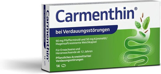 Carmenthin Dr. Willmar Schwabe Weichkapseln ohne Zusatzstoffe 14 Stück – Bild 1 von 4
