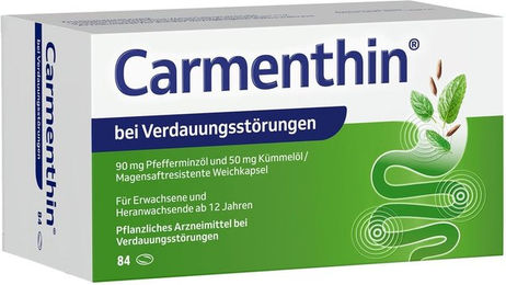 Carmenthin Dr. Willmar Schwabe Weichkapseln ohne Zusatzstoffe 84 Stück – Bild 1 von 5