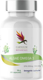 Carnium Botanicals Algae Omega 3 Algenöl Kapseln vegan vegetarisch 60 Stück – Bild 1 von 3