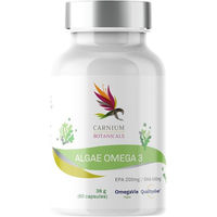 Produktbild von Carnium Botanicals Algae Omega 3 Algenöl Kapseln vegan vegetarisch 60 Stück