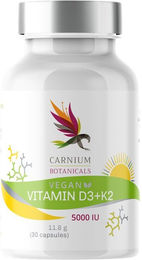 CARNIUM BOTANICALS Vitamin D3+K2 Kapseln mit Flechten vegan – Bild 1 von 2