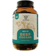 Produktbild von Carnivoro Grass Fed Beef Organs Bio Kapseln ohne Zusatzstoffe für Frauen 240 Stück