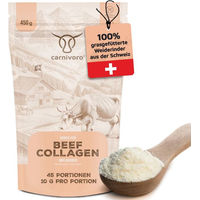 Produktbild von Carnivoro Kollagen Pulver Rind Kollagenhydrolysat Typ I und Typ III glutenfrei laktosefrei ohne Zusatzstoffe 450 g