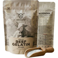 Produktbild von carnivoro Rindergelatine Pulver aus grasgefütterten Weiderindern 500g geschmacksneutral ohne Zusatzstoffe keto und Low Carb