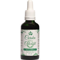 Produktbild von Carska Tsarska Chlorophyll mit Vitamin C Ascorbinsäure Tropfen 50 ml pflanzlicher Ursprung