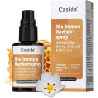 Produktbild von Casida Bio Immun Rachenspray mit Manuka Honig, Zistrose und Propolis glutenfrei und laktosefrei 30 ml