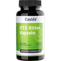 Produktbild von Casida DTX Bitter Kapseln mit Ballaststoff-Komplex vegan laktosefrei glutenfrei 60 Stück
