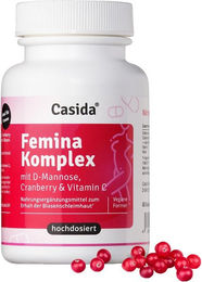 Casida Femina Komplex mit D-Mannose und Cranberry Kapseln vegan ohne Zusatzstoffe – Bild 1 von 3