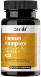 Casida Immun Komplex Kapseln mit Vitamin C, Zink, Selen und Vitamin D3 vegan laktosefrei glutenfrei 60 Stück – Bild 1 von 5