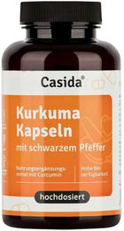 Casida Kurkuma Kapseln mit Curcumin Extrakt und schwarzem Pfeffer, vegan, 90 Stück – Bild 1 von 5