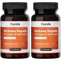 Produktbild von Casida Kurkuma Weihrauch Ingwer Komplex Kapseln vegan 180 Stück
