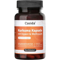 Produktbild von Casida Kurkuma Weihrauch und Ingwer Komplex Kapseln vegan 90 Stück