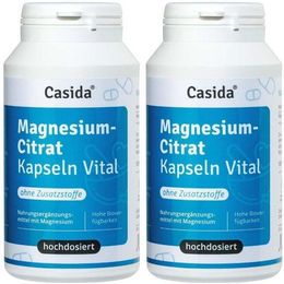 Casida Magnesiumcitrat Kapseln Vital zuckerfrei und ohne Zusatzstoffe für Erwachsene 120 Stück – Bild 1 von 1