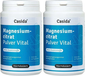 Casida Magnesiumcitrat Pulver Vital zuckerfrei laktosefrei glutenfrei ohne Zusatzstoffe – Bild 1 von 1