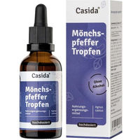 Produktbild von Casida Mönchspfeffer Tropfen vegan laktosefrei glutenfrei ohne Zusatzstoffe