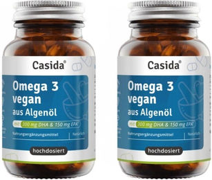 Casida Omega 3 vegan aus Algenöl Kapseln glutenfrei und laktosefrei – Bild 1 von 1