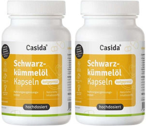 Casida Schwarzkümmelöl Kapseln 180 Stück laktosefrei und glutenfrei ohne Zusatzstoffe – Bild 1 von 2