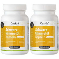 Produktbild von Casida Schwarzkümmelöl Kapseln 180 Stück laktosefrei und glutenfrei ohne Zusatzstoffe