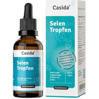 Produktbild von Casida Selen Tropfen mit Natriumselenit vegan und ohne Zusatzstoffe