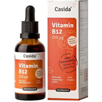 Produktbild von Casida Vitamin B12 Tropfen vegan 50 ml laktosefrei und glutenfrei