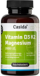 Casida Vitamin D3 K2 Magnesium Kapseln 2000 IE vegetarisch – Bild 1 von 2