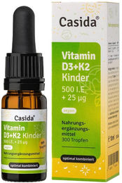 Casida Vitamin D3 K2 Tropfen für Kinder vegan mit Flechten – Bild 1 von 2