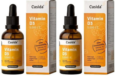 Casida Vitamin D3 Tropfen 5000 IE vegetarisch – Bild 1 von 3