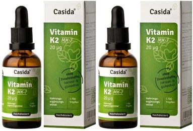 Casida Vitamin K2 MK-7 Tropfen vegan ohne Zusatzstoffe – Bild 1 von 3