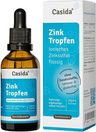 Casida Zink Tropfen mit ionischem Zinksulfat vegan und ohne Zusatzstoffe 50 ml – Bild 1 von 5