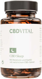 CBD VITAL CBD Sleep Kapseln mit Melatonin vegan ohne Zusatzstoffe 60 Stück – Bild 1 von 1