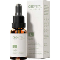 Produktbild von CBD VITAL CBD Ursprung NIGHT CBD Öl Tropfen mit Melatonin glutenfrei und laktosefrei